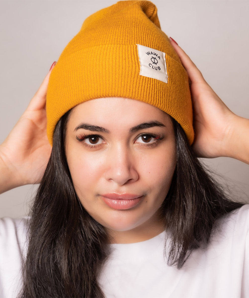 Mustard Wawa Beanie